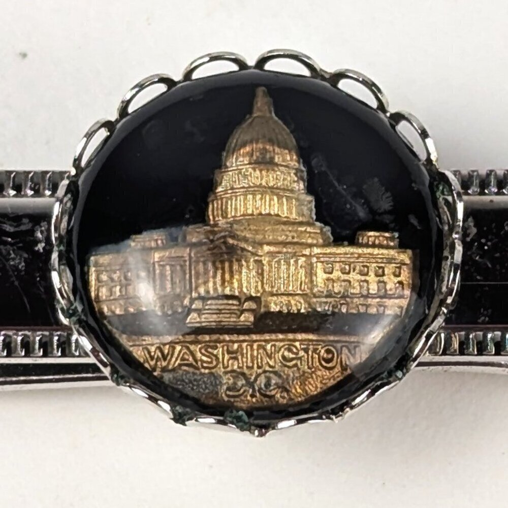 Vintage Washington DC Men's Silver Tie Clip - Picture 2 of 6
